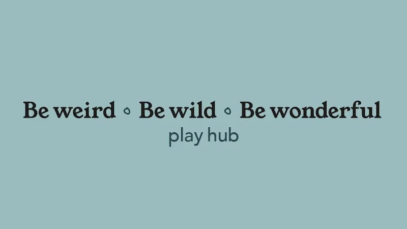 Be Weird Be Wild Be Wonderful Play Hub